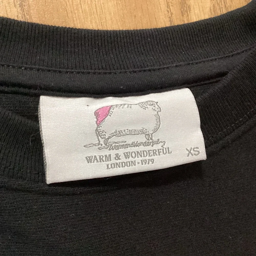 Warm & Wonderful London Sheep Cropped Crewneck Sweatshirt Size XS - Picture 4 of 7